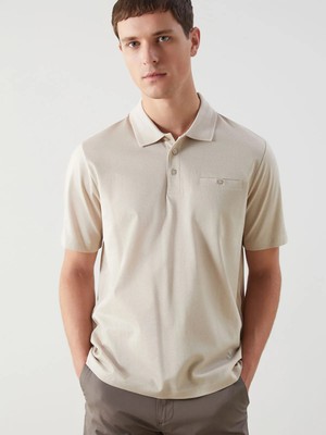 Lc Waikiki Yeni Sezon Polo Yaka Merserize Görünümlü Erkek Tişört