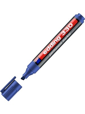 Braventa Collection Edding 330 Permanent Markör - Mavi - 1 Kalem - 1-5 mm Kesik Uçlu