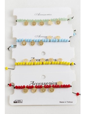 LTG Nova Para Kristal Makrome Ip Bileklik