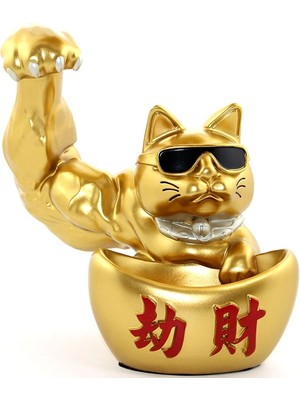 Livenda Polyester Şanslı Kedi Figürü Model 1