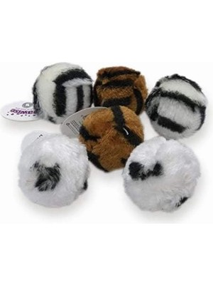 Braventa Collection Kedi Oyuncağı Desenli Top 60 Adet Kutulu