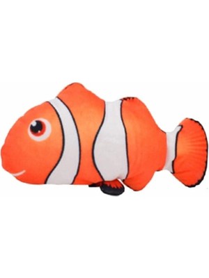 Braventa Collection Peluş Kedi Oyuncağı Balık Kedi Nanesi Otlu Çıngıraklı 1 Adet Palyaço