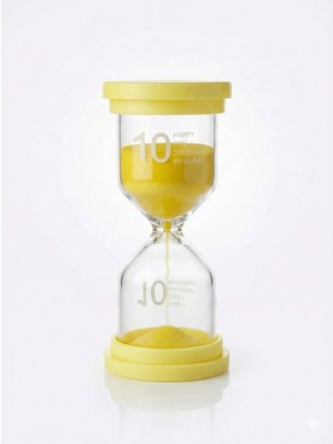 İsmiyle Al Mey Ithalat® Renkli 10 Dakika Kum Saati - Dekoratif Cam Zamanlayıcı -Mutfak, Ders ve Oyun Süre