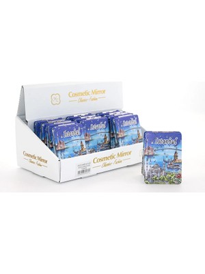 Livenda Taşlı Istanbul Tasarımı El Aynası Ince Model 7