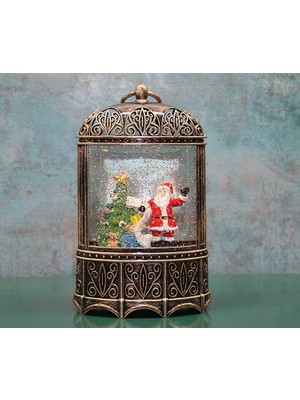 Livenda Yılbaşı Temalı Işıklı Müzikli Kar Küresi Model 4