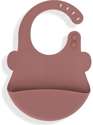 Braventa Collection Babyjem 901 Silikon Önlük Mocha