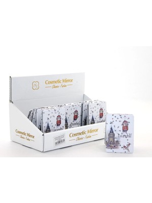 Livenda Taşlı Istanbul Tasarımı El Aynası Ince Model 27