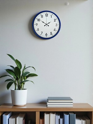 İsmiyle Al Mey Ithalat® 36 cm Lacivert Standart Duvar Saati