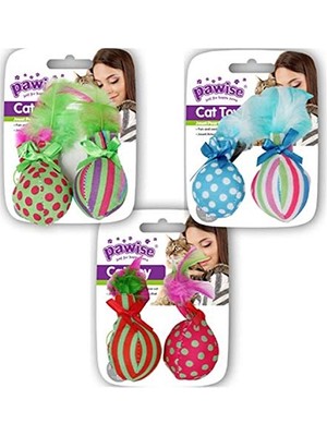 Braventa Collection Catnipli Tüylü Top Kedi Oyuncağı 10 cm