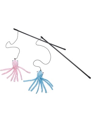 Braventa Collection Kedi Oltası, Zilli, Peluş Ahtapot,