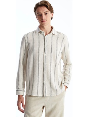Lc Waikiki Yeni Sezon Regular Fit Uzun Kollu Çizgili Erkek Gömlek