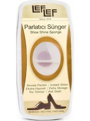 Braventa Collection Nuri Leflef Ayakkabı ve Deri Parlatıcı Sünger Depolu Deri Bakım Süngeri Renksiz Natürel (10 Ml)