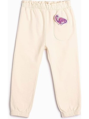 Braventa Collection Jogger Eşofman Altı Dinozor Aplike Detaylı Cepli Pamuklu