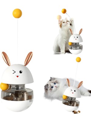 Braventa Collection Mama Hazneli Hacıyatmaz Mama Oyuncağı – Kedi & Küçük Köpekler Için Zeka Geliştirici Mama Dağıtıcı –