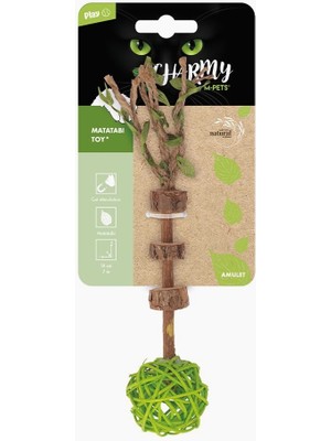 Braventa Collection M-Pets Charmy Amulet Matatabi Kedi Oyuncağı