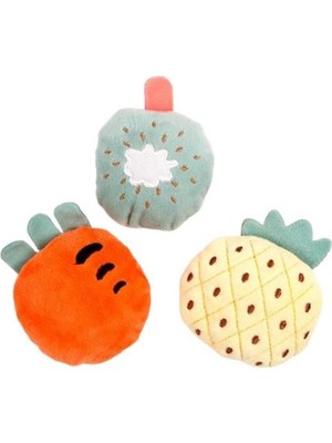 Braventa Collection Peluş Doldurulmuş Meyve Kedi Oyuncağı 8 cm