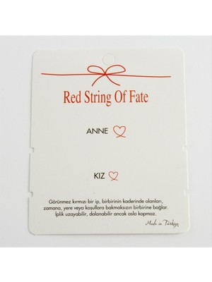 2'li Anne Kız Yazılı Bileklik Kartı 200 Adet