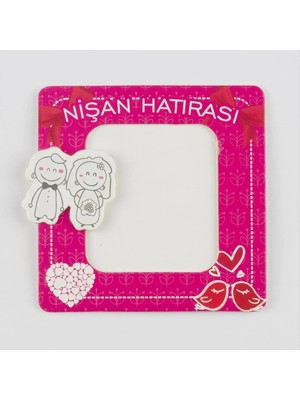 Nişan Hatırası Magnet Karton Çerçeve
