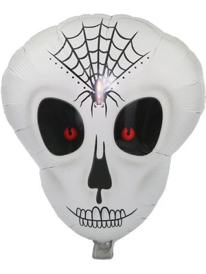 Evvano Örümcek Ağ Desenli Iskelet Folyo Balon