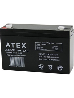 Evvano Ince Akü 6V 12AH Amper