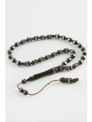 Bijuteri Net Arpa Kesim Işlemeli Kuka Tesbih 8*10 mm