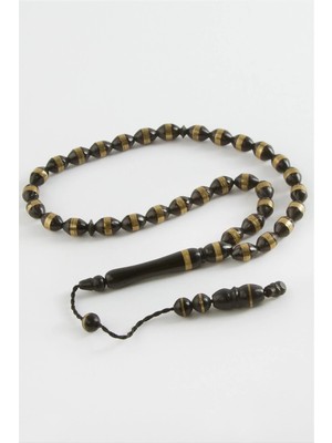 Bijuteri Net Arpa Kesim Işlemeli Kuka Tesbih 8*10 mm