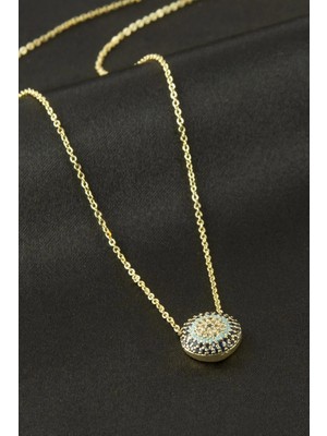 Bijuteri Net Nazar Zirkon Taşlı Kolye