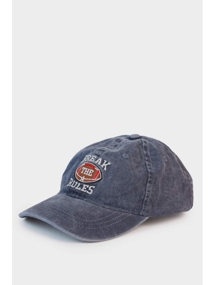 DeFacto Nakışlı Pamuklu Denim Cap Şapka Erkek Çocuk G0839A826SM