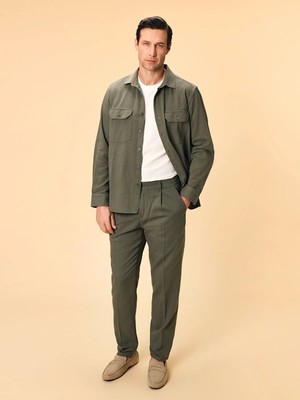 Lc Waikiki Yeni Sezon Standart Kalıp Keten Karışımlı Erkek Pileli Chino Pantolon