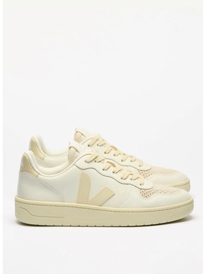 Veja Beyaz - Krem Kadın Sneaker V-10 Leather