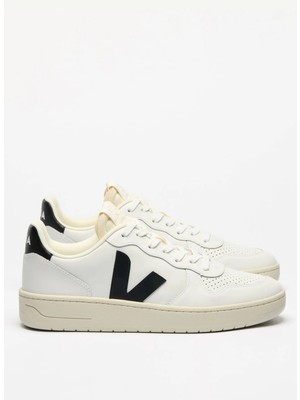 Veja Beyaz - Siyah Erkek Sneaker V-10 Leather