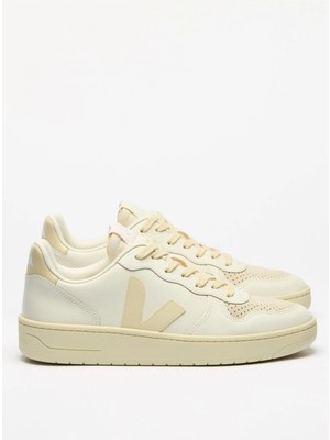 Veja Beyaz - Krem Erkek Sneaker V-10 Leather