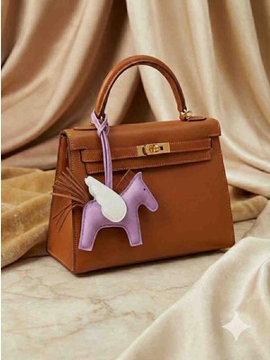 Mik Store Kahverengi Deri Sosis Köpek Çanta Süsü ve Anahtarlık