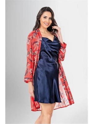 Aria's Closet Arias Closet 2 Li Kısa Sabahlık Takımı Desenli