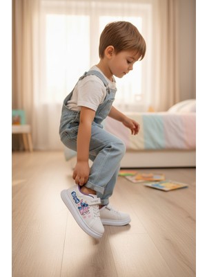 Enoch Kız Çocuk Cırt Cırtlı ve Bağcıklı Günlük Spor Ayakkabı Sneaker