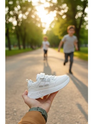 Enoch Erkek Çocuk Çok Panelli Cırtlı ve Esnek Bağcıklı Günlük Spor Ayakkabı