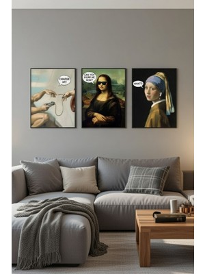 Safir Design Pop ART3LÜ Çerçeveli Tablo Seti