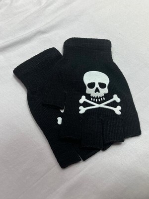 Dükkan Design Kuru Kafa Punk Kesik Eldiven