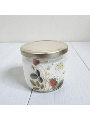 Atölye ARTistik Çilekli Sakız Kokulu Doğal Soya Wax Mum