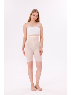 Freshness 0007 Lazer Kesim Tül Yüksek Bel Şort Korse