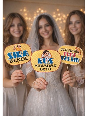 Kına Gecesi, Bekarlığaveda, Düğün Konuşma Balonları 12ADET