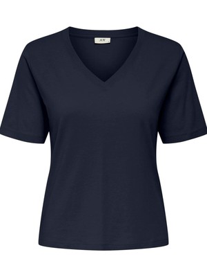 Only Jdy Jdyrex Kadın V Yaka Bluz Kısa Kollu Günlük