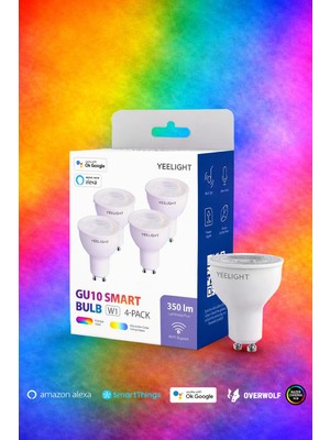 Yeelight W1 LED Akıllı Ampul GU10 Beyaz 4 Adet