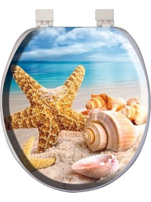 Fantastik Store Lüks Yumuşak Süngerli Desenli Pufidik Klozet Kapağı Ekstra Kalın Süngerli ( Lisinya )