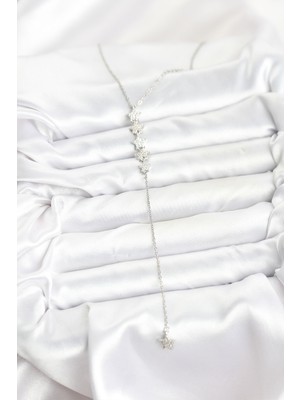 Fantastik Store 316L Çelik Zincir Gümüş Renk Yıldız Model Y Kolye - Lisinya