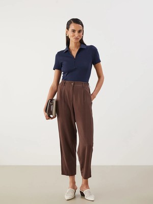 Lc Waikiki Yeni Sezon Havuç Kesim Keten Karışımlı Kadın Pantolon