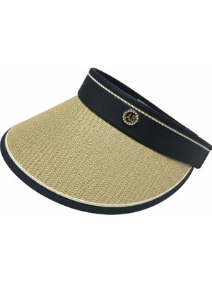 Gullfoss Vizon Hasır Desenli Siperlik Ayarlanabilir Vizör Şapka