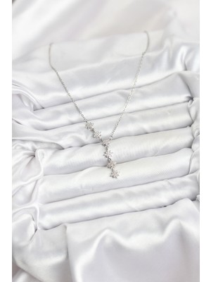 Fantastik Store 316L Çelik Zincir Gümüş Renk Kutup Yıldızı Model Kadın Kolye - Lisinya