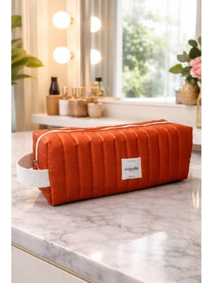 Estrella Paris Seul Dy-Son Airwrap ve Tüm Saç Şekillendiriciler Için Xl Boy Çanta Seyahat Çantası Tarçın Çizgi