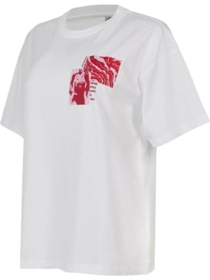 New Balance Nb Lifestyle Women Tshirt WNT1636-WT Beyaz Tişört